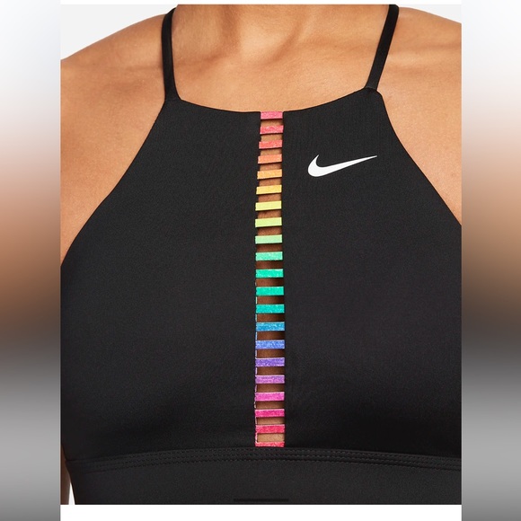 Nike Other - Nike Indy Rainbow Ladder Women's Light-Support Padded High-Neck Sports Bra